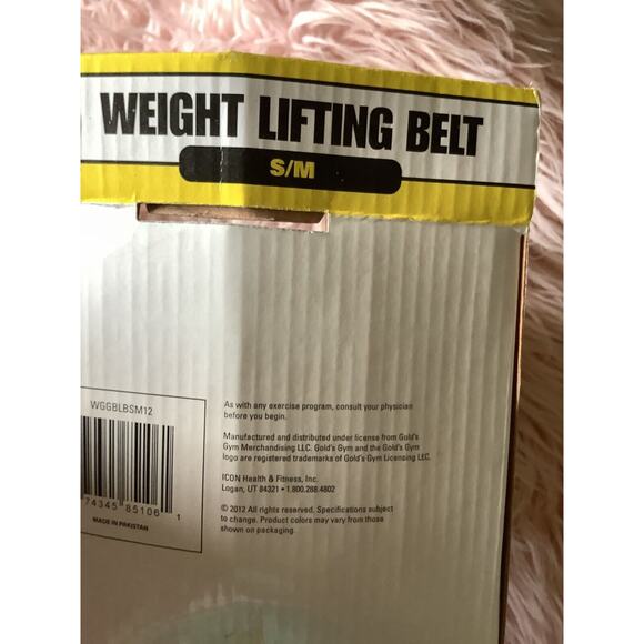 New Gold's Gym Weight Lifting Belt S/ M - Picture 3 of 6